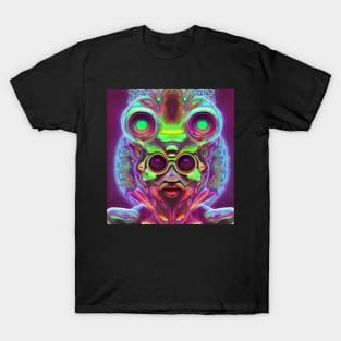 Futuristic Psychedelic Funky Steampunk Bruh T-Shirt